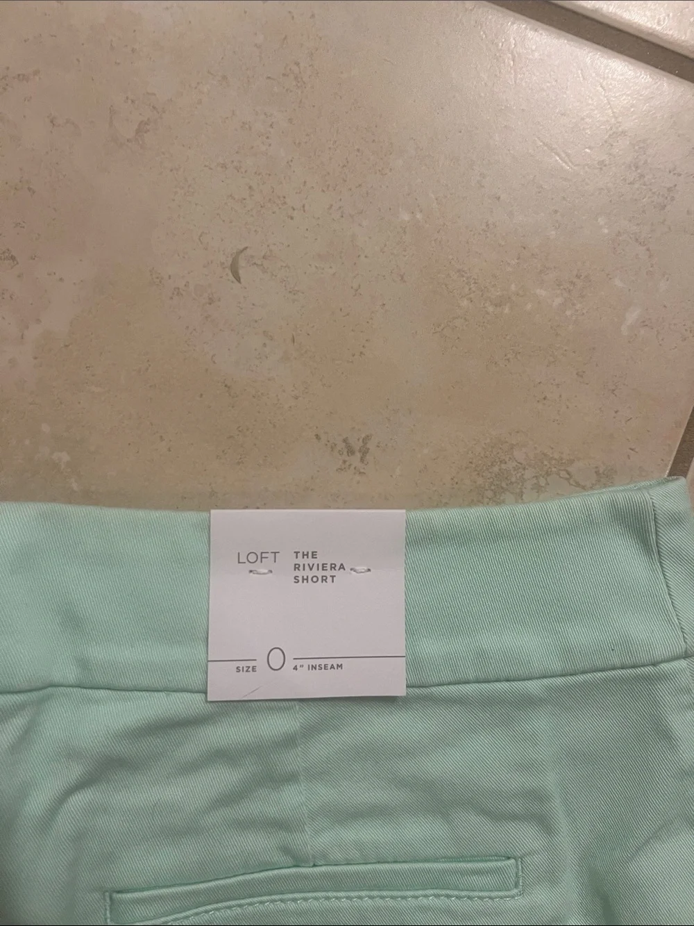 LOFT Mint Green Tailored Bermuda Shorts